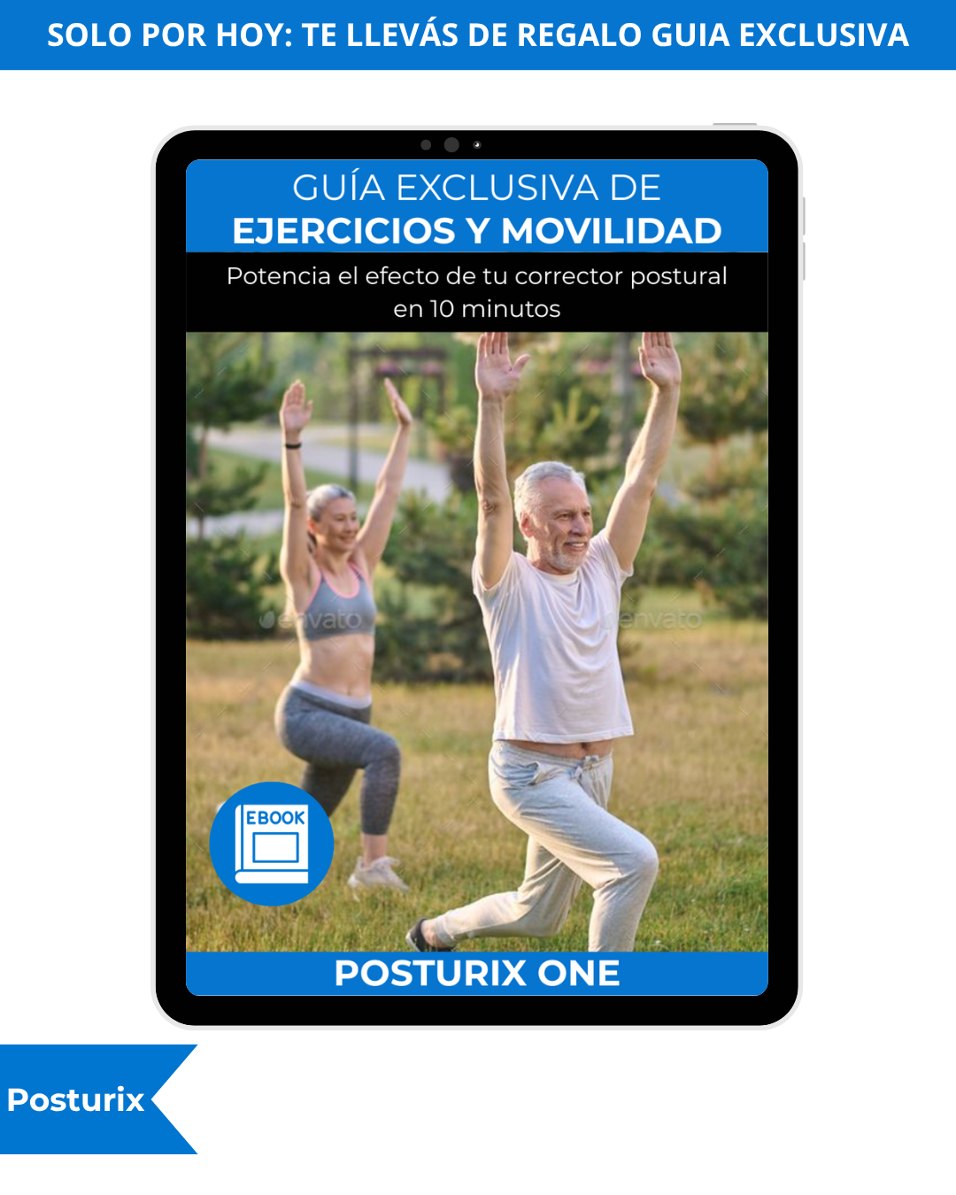Corrector postural + Guía exclusiva: Anti dolor de espalda, cuello y encorvamiento