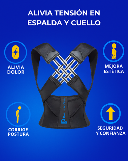 Corrector postural + Guía exclusiva: Elimina dolor de espalda y encorvamiento